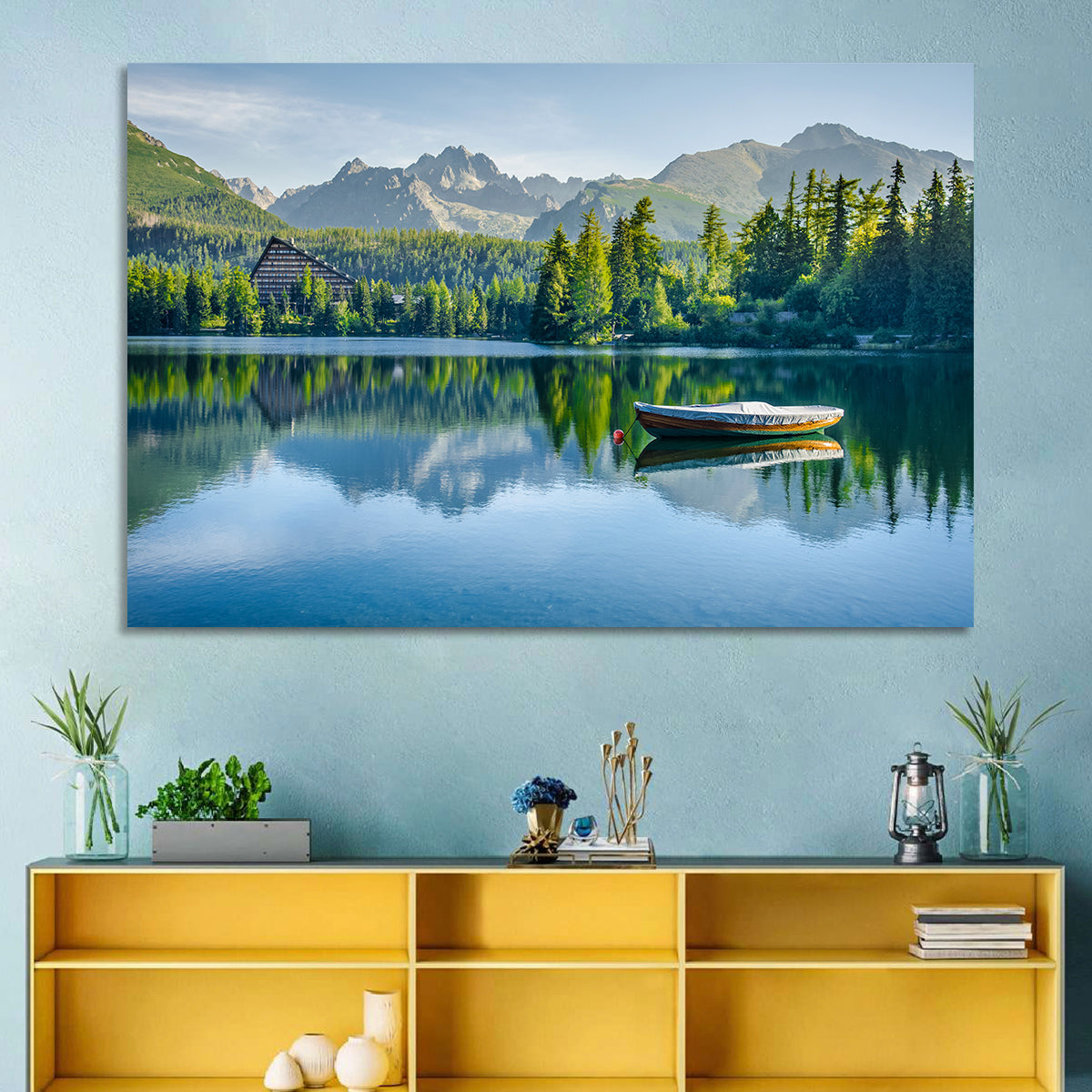 Štrbské Pleso Reflection Wall Art