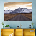East Fjords Road at Dusk Wall Art