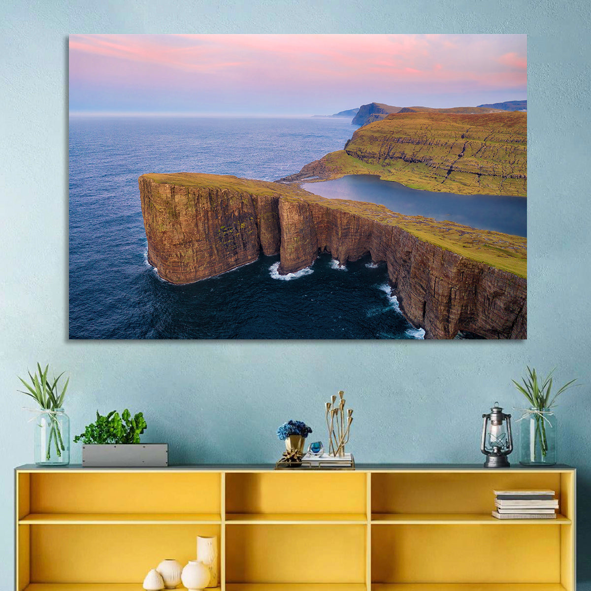 Sørvágsvatn Clifftop Lake Wall Art