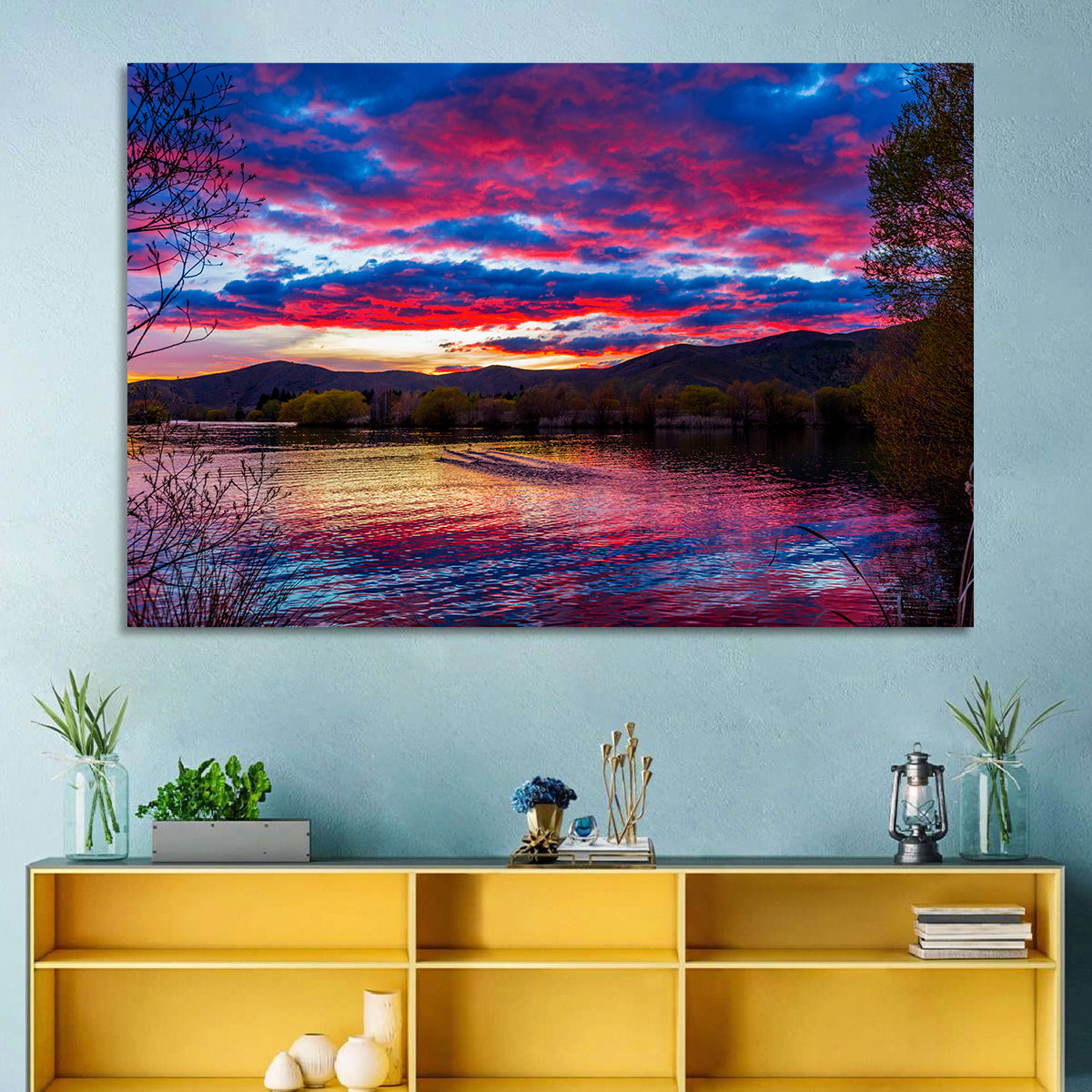 Lake Wairepo Arm Sunrise Reflection Wall Art