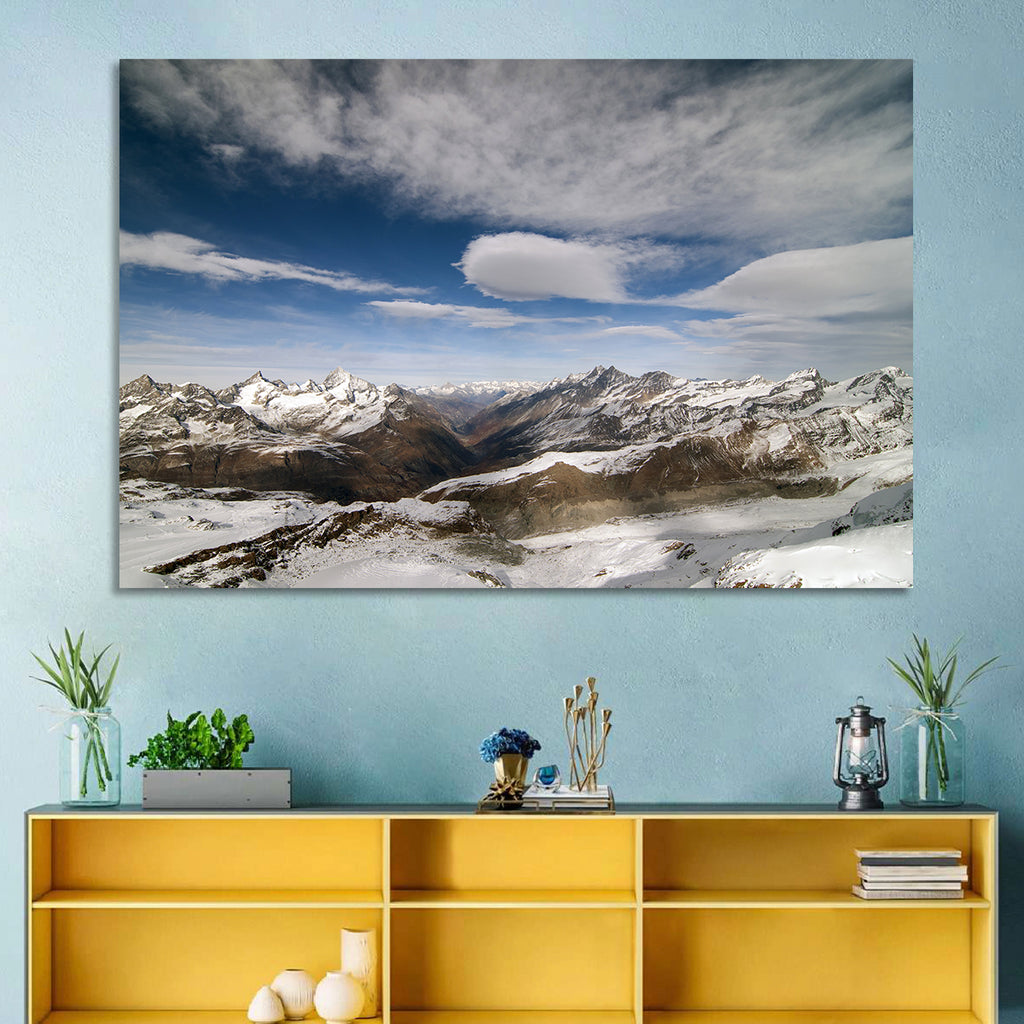 Snow-capped Peaks of Zermatt Wall Art