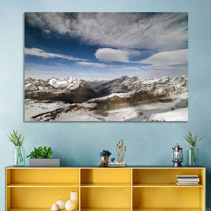 Snow-capped Peaks of Zermatt Wall Art