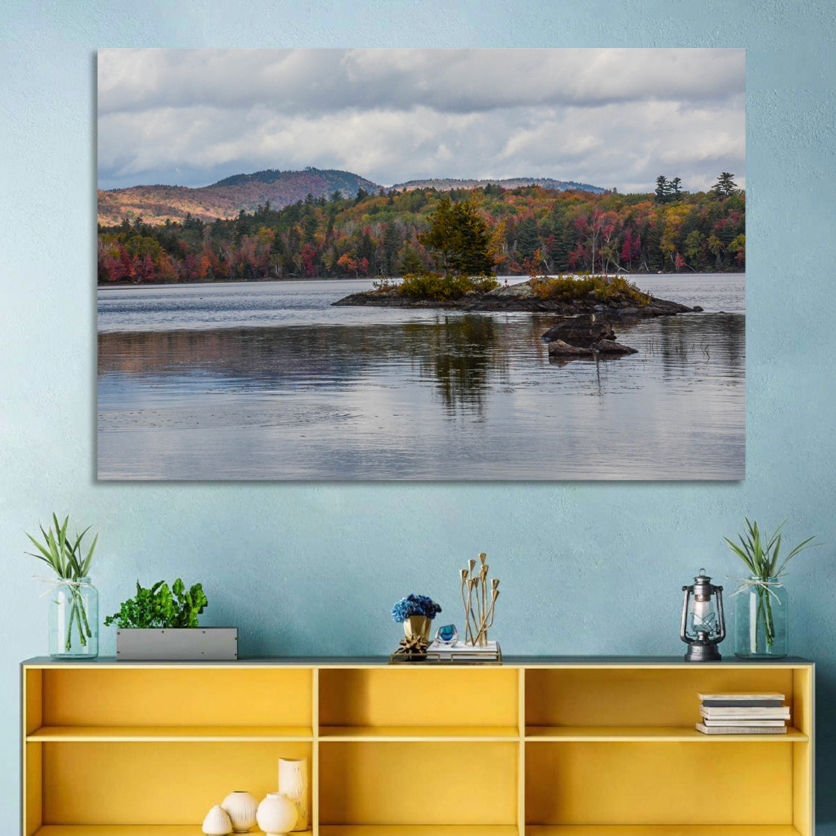 Lake Umbagog Autumn Reflection Wall Art