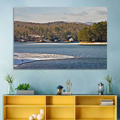 Lake Burton Winter Shoreline Wall Art