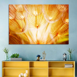 Dandelion Flower Abstract Wall Art