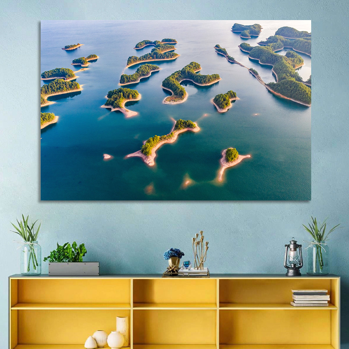 Qiandao Lake Aerial View Wall Art