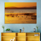 Lake Champlain Golden Sunrise Wall Art
