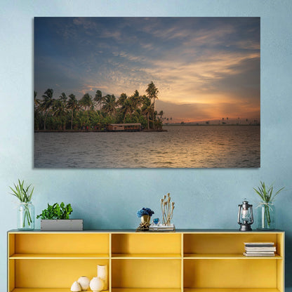 Vembanad Lake Sunset Wall Art