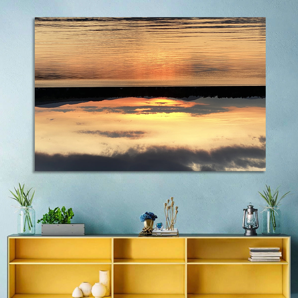 Lake Pleasant Golden Sunset Wall Art