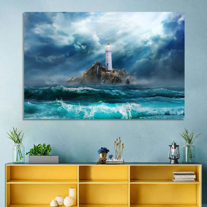 Rocky Island Lighthouse Wall Art