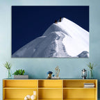 Climbers on a Snowy Himalayan Peak Wall Art