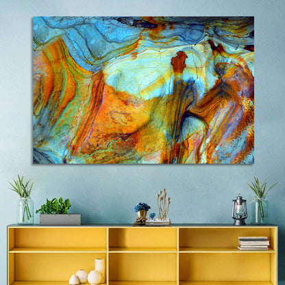 Agate-inspired Rock Pattern Wall Art