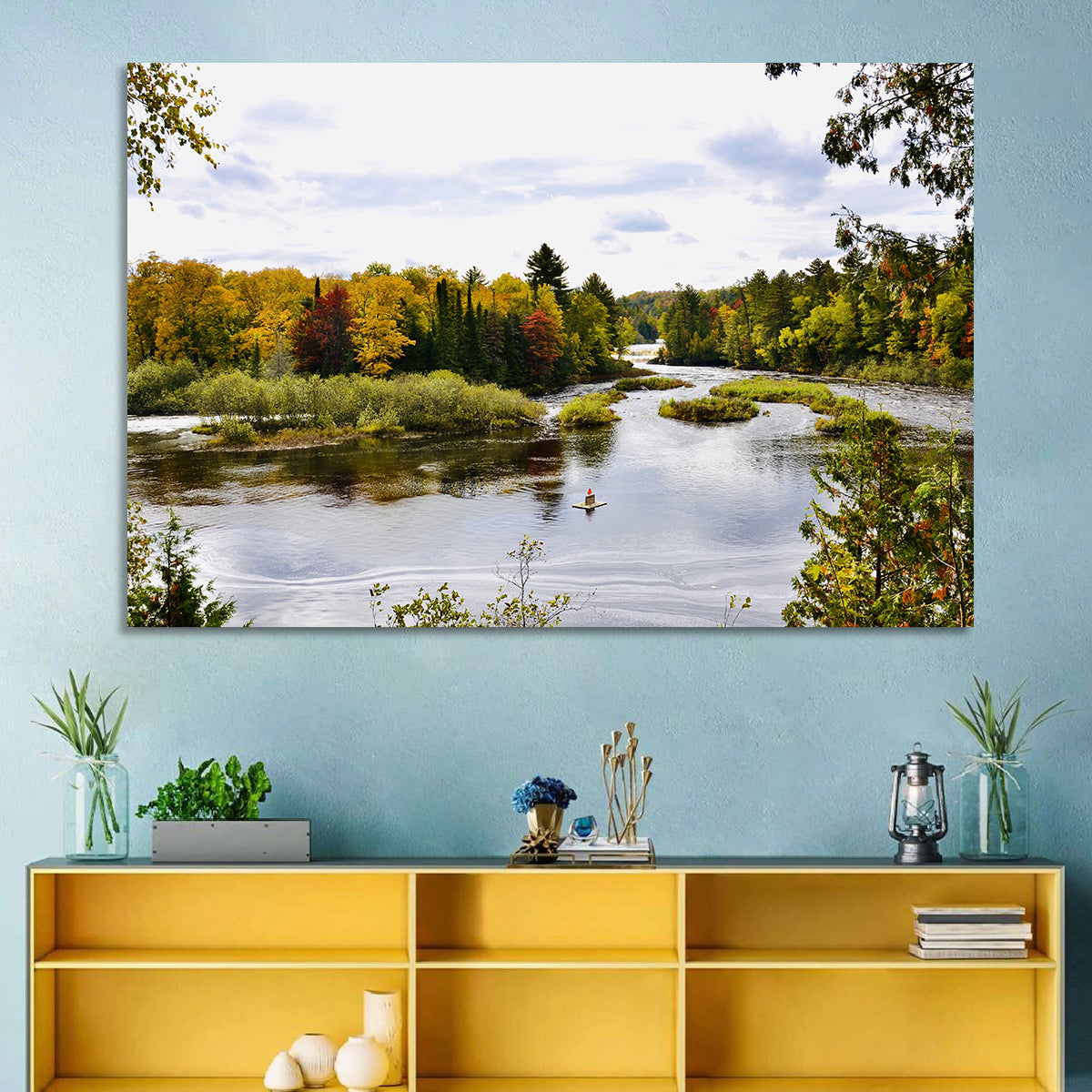 Tahquamenon River Autumn Scene Wall Art