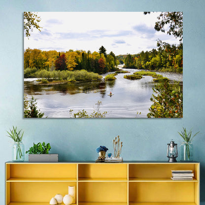 Tahquamenon River Autumn Scene Wall Art