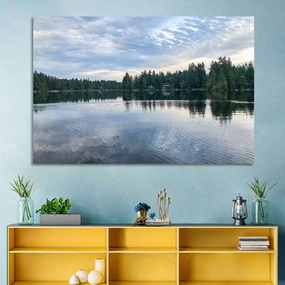 Beaver Lake Park Sunrise Reflection Wall Art