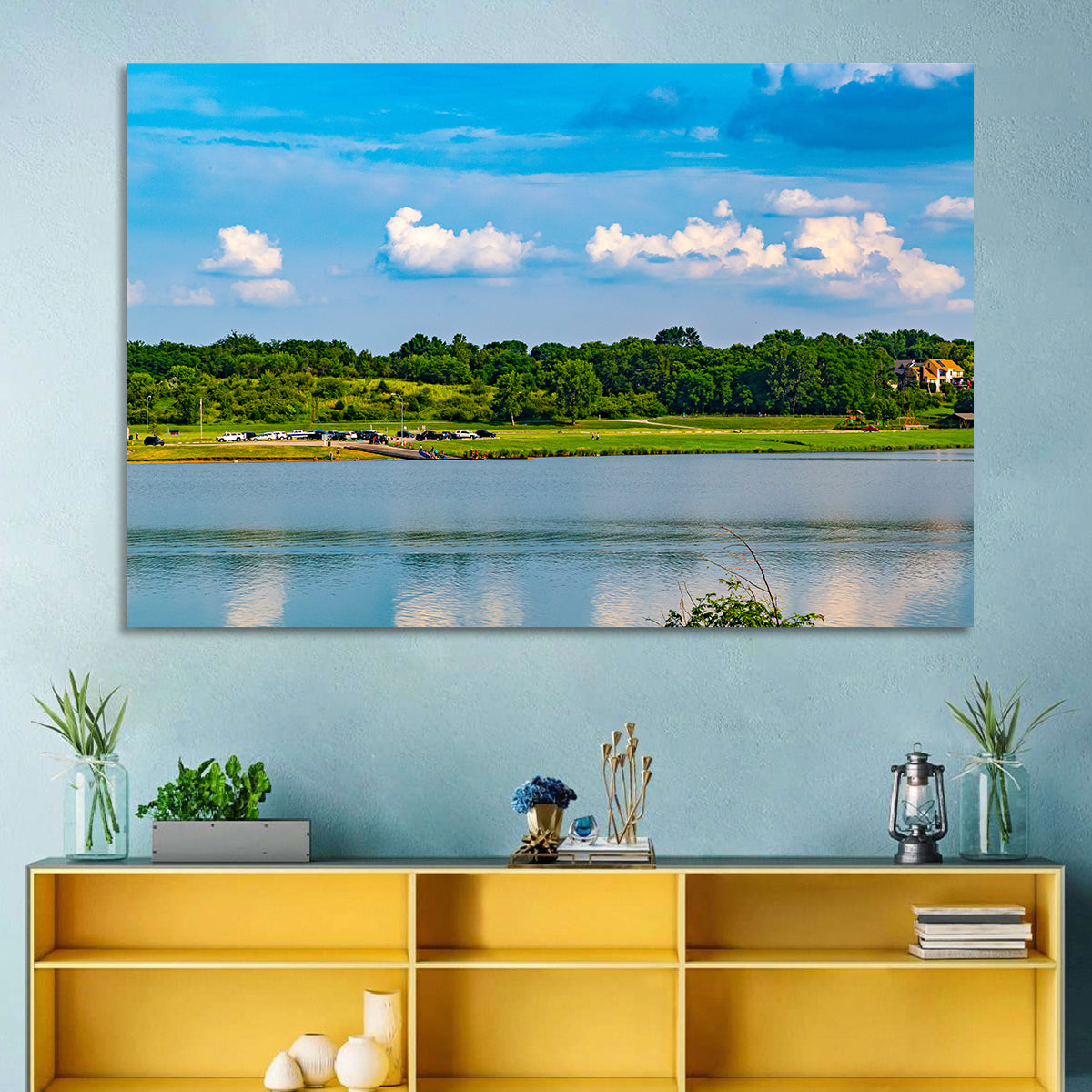 Zorinsky Lake Reflection Wall Art