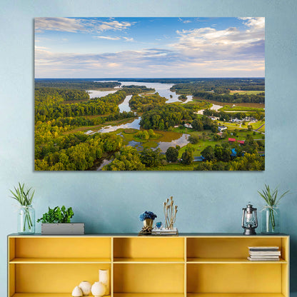 Lake Oconee Aerial Landscape Wall Art