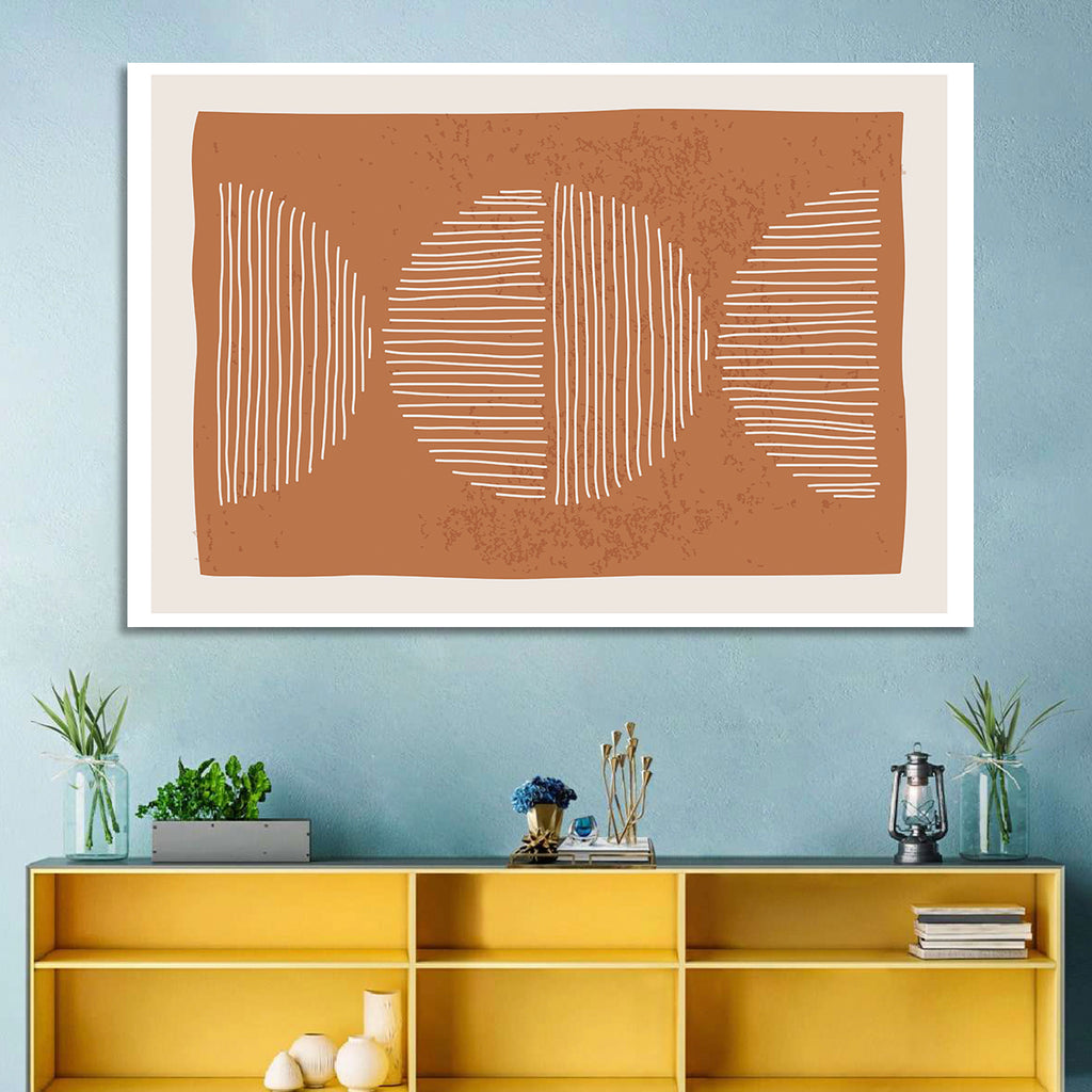 Terracotta Timelapse Circles Wall Art