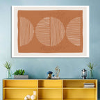 Terracotta Timelapse Circles Wall Art