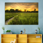 Irwin Prairie Boardwalk Sunset Wall Art