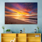 Maine Beach Sunrise Wall Art