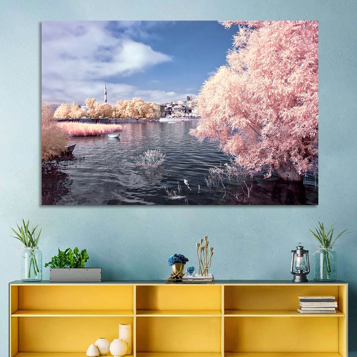 Golyazi Lake Infrared Landscape Wall Art