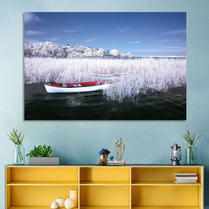 Lake Golyazi in Winter Wall Art