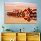 Svět Pond, Trebon Sunrise Wall Art