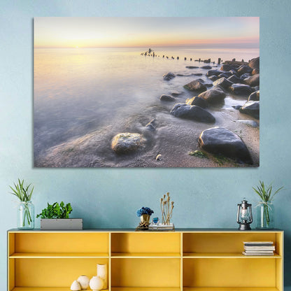 Michigan Shoreline Pilings Wall Art