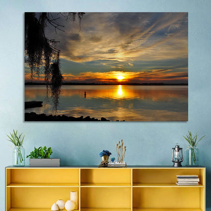 Lake Seminole Sunset Reflection Wall Art