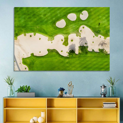 Aerial Golf Course Landscape Wall Art