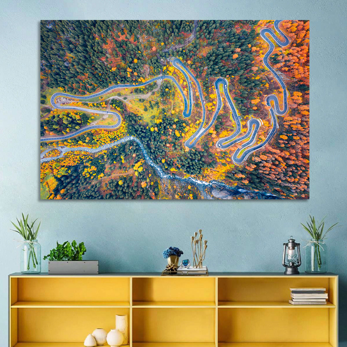Maloya Pass Aerial View Wall Art