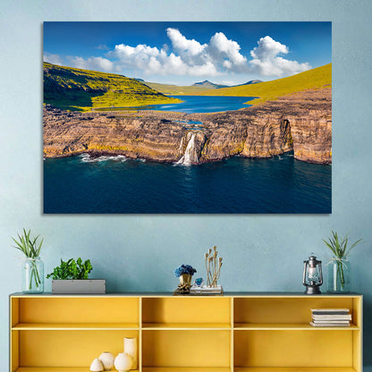 Mulafossur Waterfall Gasadalur Wall Art