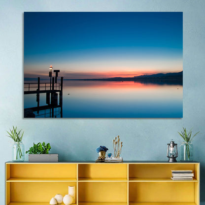 Lake Geneva Sunrise Pier Wall Art