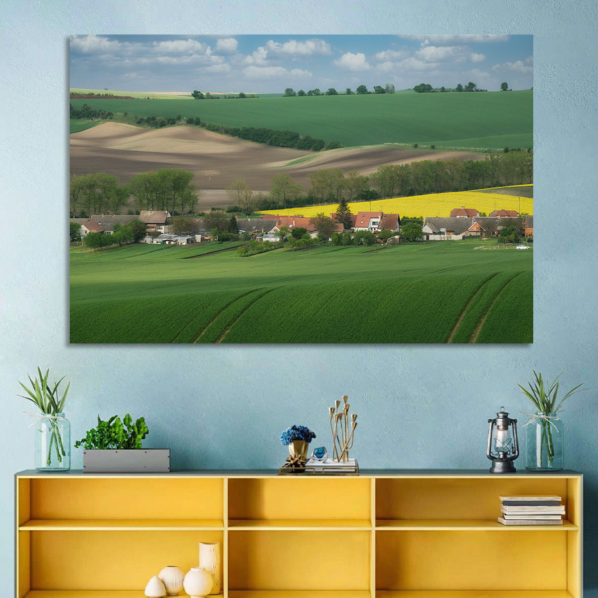 Gentle Moravian Hills Wall Art