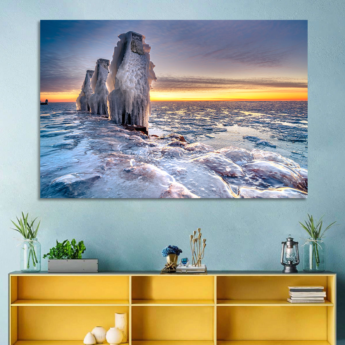 Netherlands Ice Sculpture Wall Art