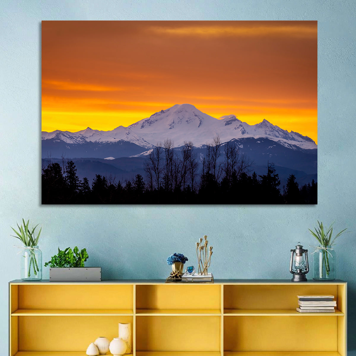 Sunrise Over Mount Baker Wall Art