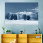 Snowy Field with Tracks Wall Art