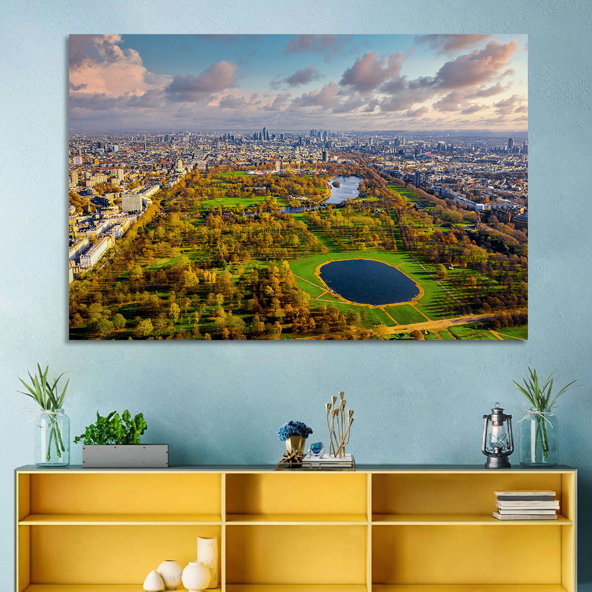 Hyde Park Aerial View Wall Art