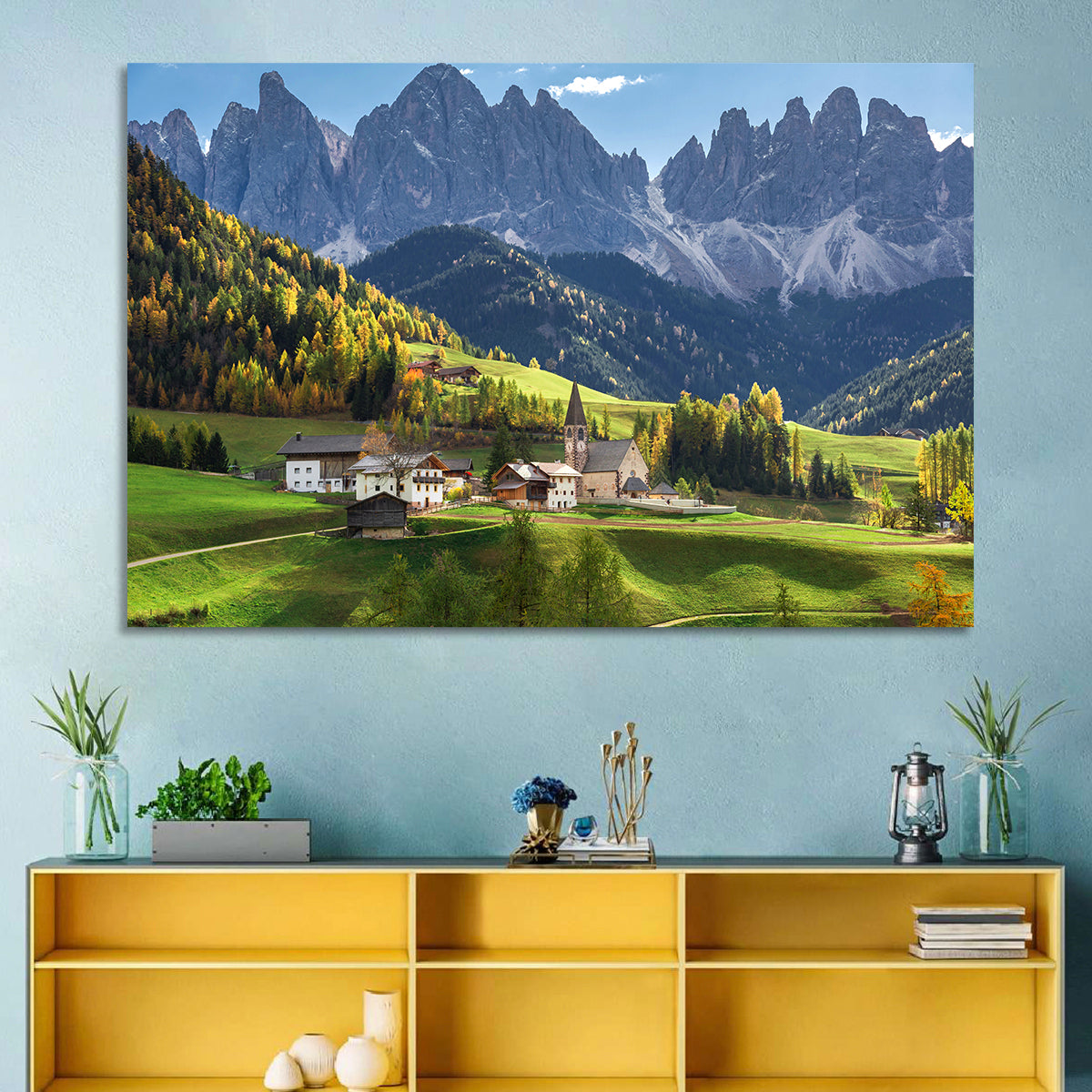 Santa Maddalena Autumn Village Wall Art