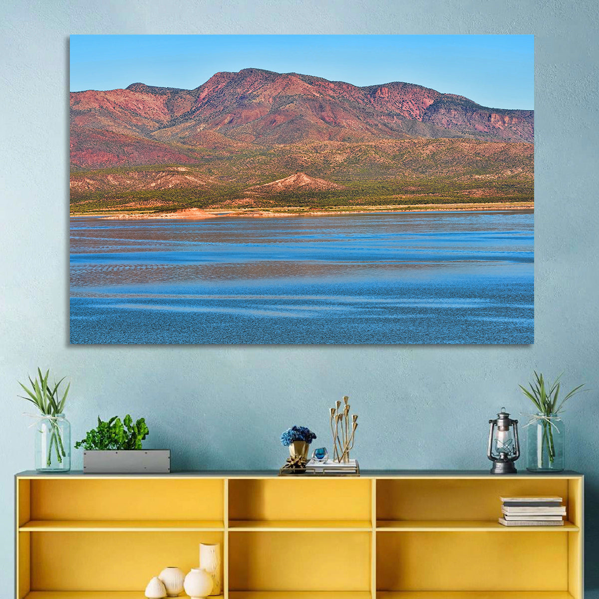 Blue Roosevelt Lake Vista Wall Art