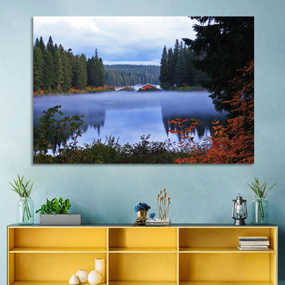 Lynn County Lake Cabin Reflection Wall Art