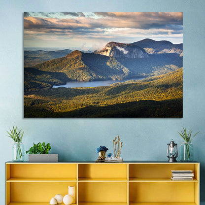 Table Rock Sunrise Over Looking Glass Rock Wall Art