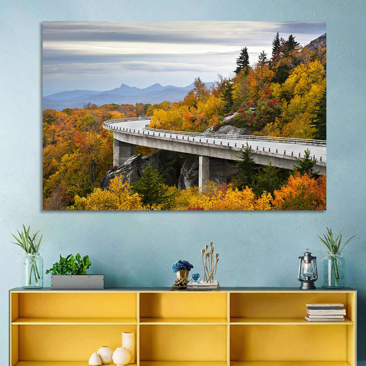 Linn Cove Viaduct at Grandfather Mountain Wall Art