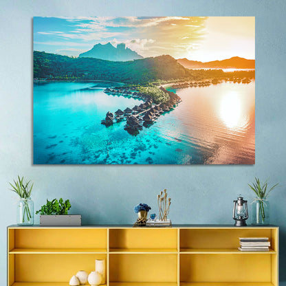 Bora Bora Overwater Bungalows Wall Art
