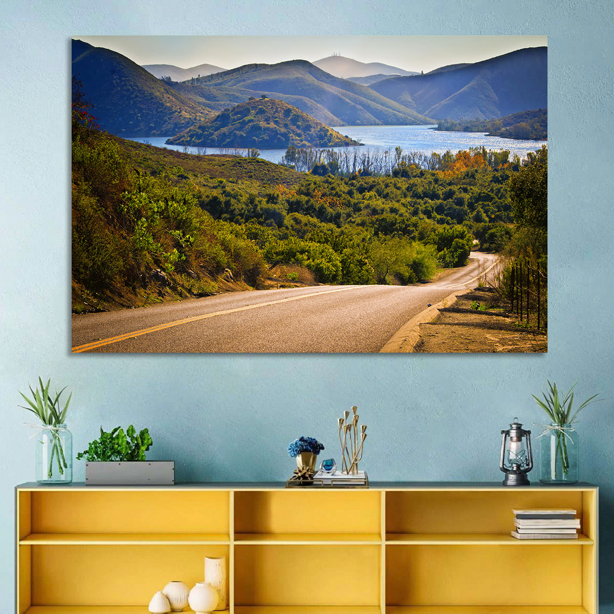 Lake Hodges Roadside Vista Wall Art