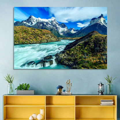 Torres Del Paine Glacier Stream Wall Art