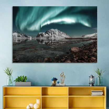 Lofoten Aurora Reflection Wall Art