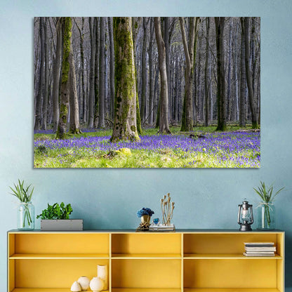 Bluebell Beechwood Grove Wall Art