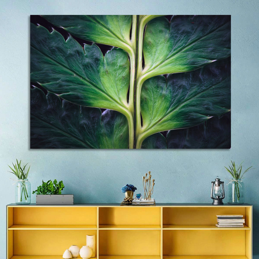 Fern Stem Macro Study Wall Art